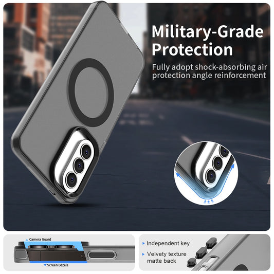 Capa MagSafe para Samsung Galaxy A37 5G, Techsuit, CandyCase, Preta