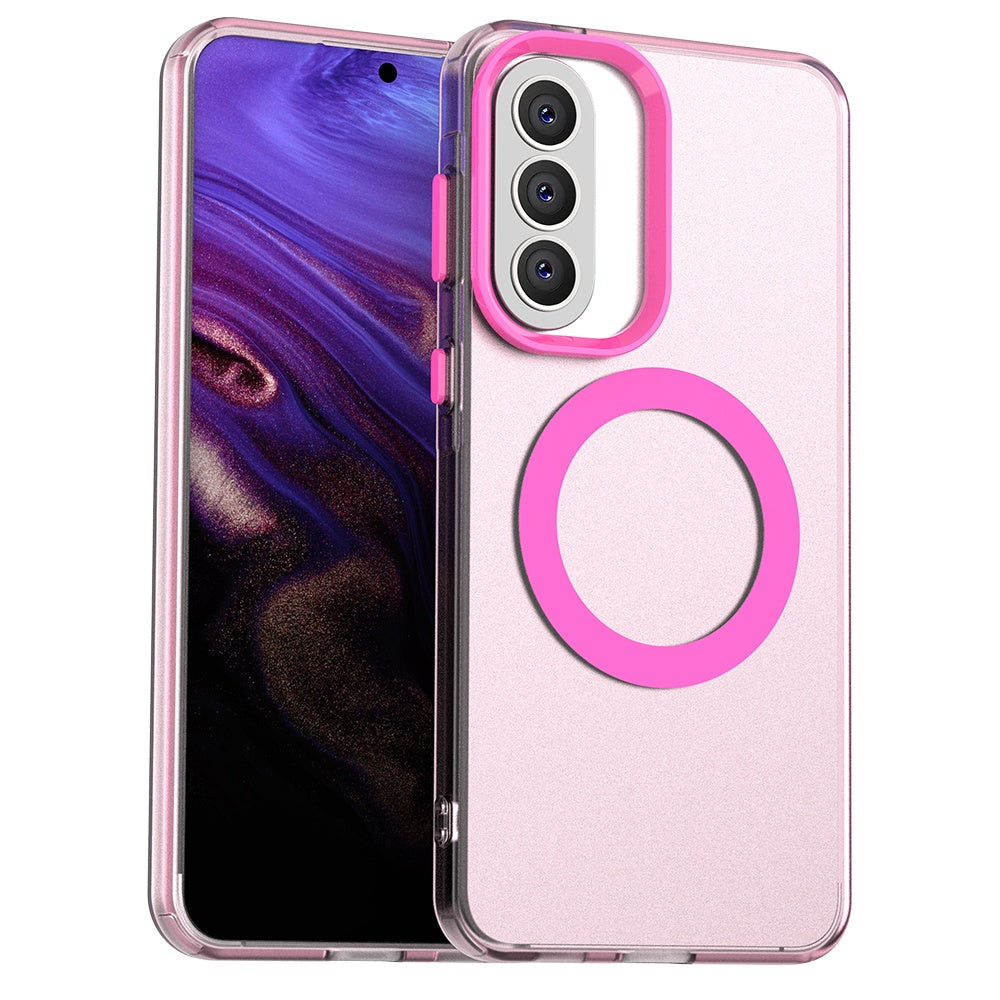 Capa MagSafe para Samsung Galaxy A37 5G, Techsuit, CandyCase, Rosa