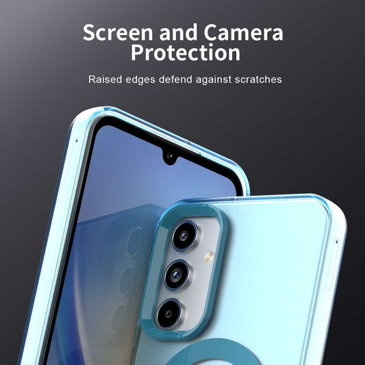 Capa MagSafe para Samsung Galaxy A55 5G A556, Techsuit, CandyCase, Azul