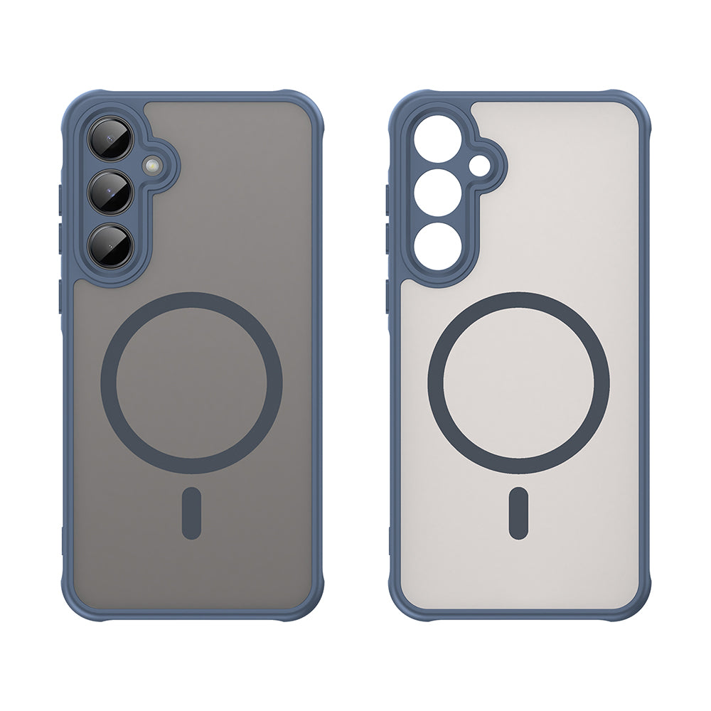 Capa MagSafe para Samsung Galaxy A55 5G A556, Techsuit, HaloFrost II, Azul Marinho