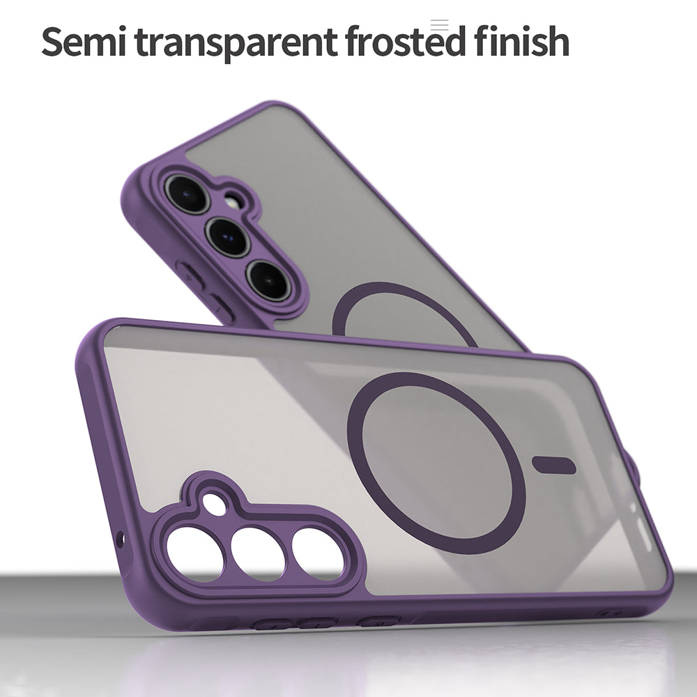 Capa MagSafe para Samsung Galaxy A55 5G A556, Techsuit, HaloFrost II, Roxo