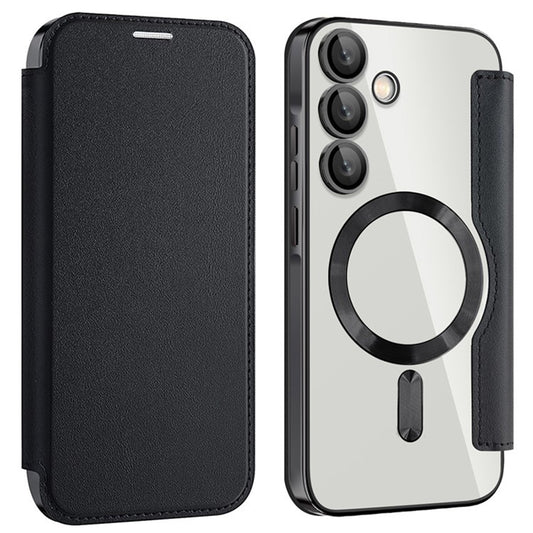 Capa MagSafe para Samsung Galaxy A55 5G A556, Techsuit, SmartMag Book, Preta