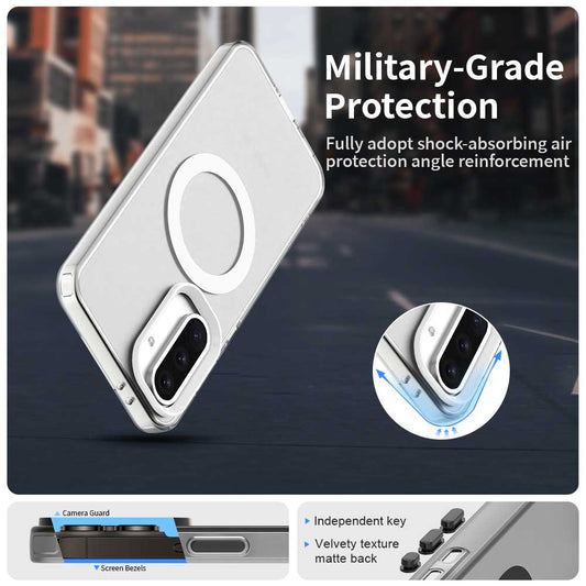 Capa MagSafe para Samsung Galaxy A56 A566, Techsuit, CandyCase, Branca
