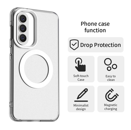 Capa MagSafe para Samsung Galaxy A57 5G, Techsuit, CandyCase, Branca