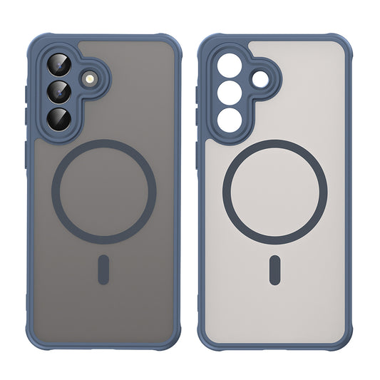 Capa MagSafe para Samsung Galaxy A57 5G, Techsuit, HaloFrost II, Azul-marinho