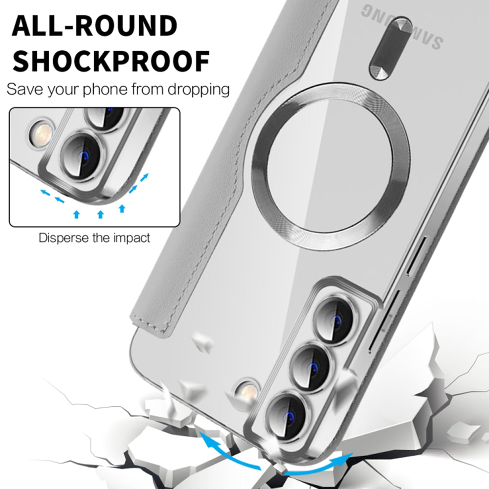 Capa MagSafe para Samsung Galaxy S22+ 5G S906, Techsuit, SmartMag Book, Cinzento
