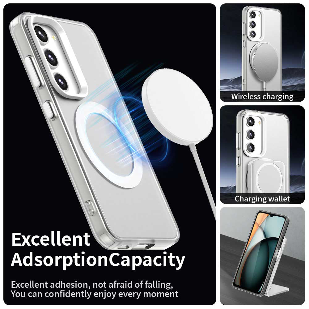 Capa MagSafe para Samsung Galaxy S23+ S916, Techsuit, CandyCase, Branca