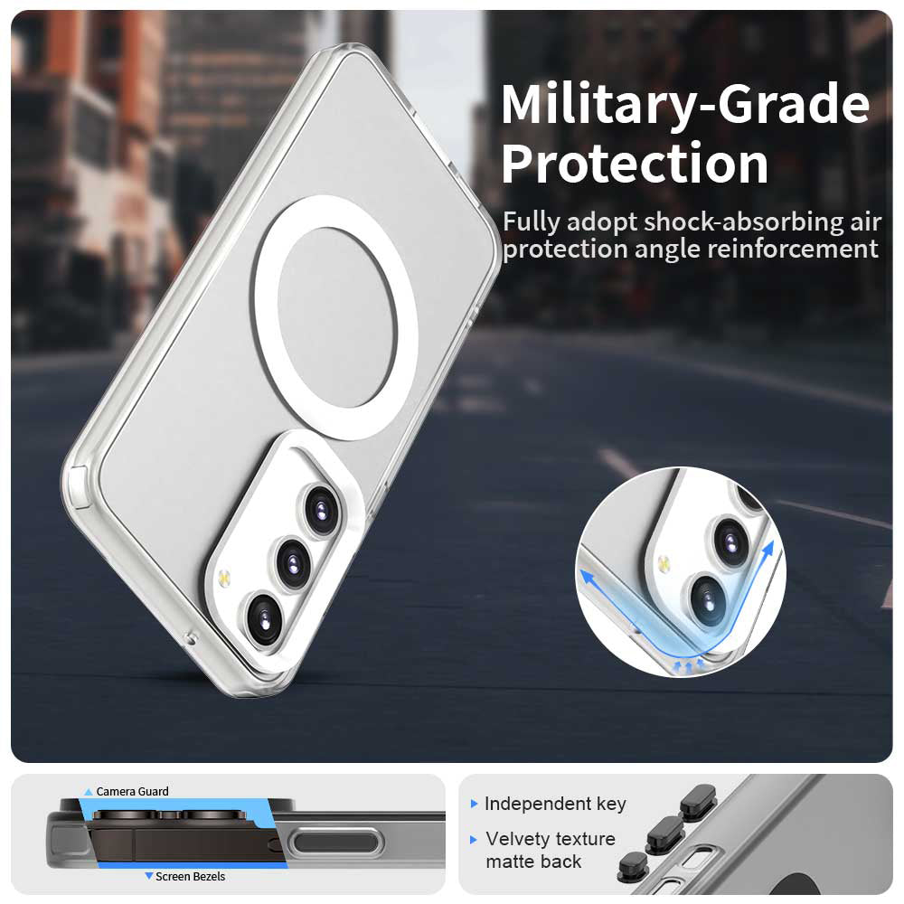 Capa MagSafe para Samsung Galaxy S23+ S916, Techsuit, CandyCase, Branca