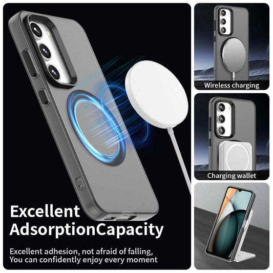 Capa MagSafe para Samsung Galaxy S23+ S916, Techsuit, CandyCase, Preta