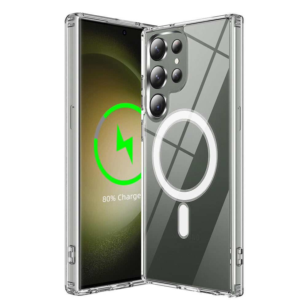 Capa MagSafe para Samsung Galaxy S23 Ultra S918, Techsuit, Pro, Transparente