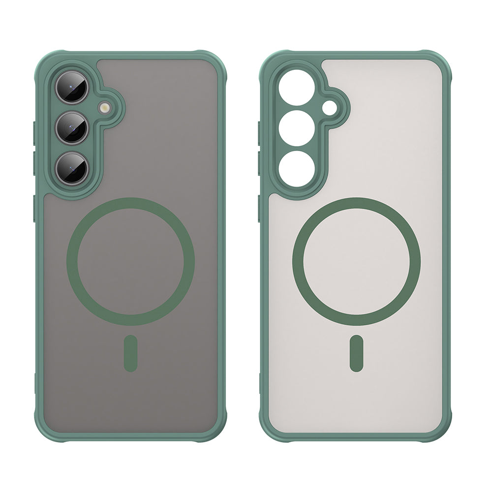 Capa MagSafe para Samsung Galaxy S24 FE S721, Techsuit, HaloFrost II, Verde