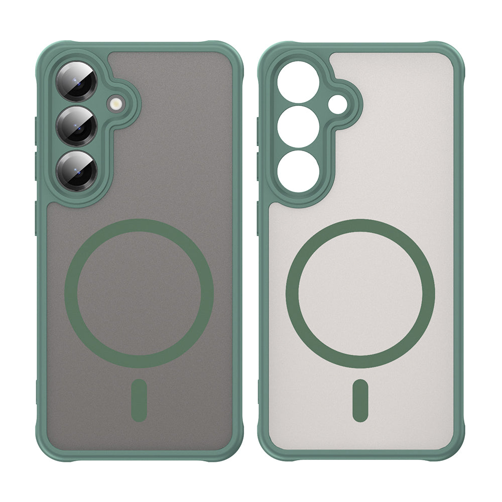 Capa MagSafe para Samsung Galaxy S24+ S926, Techsuit, HaloFrost II, Verde