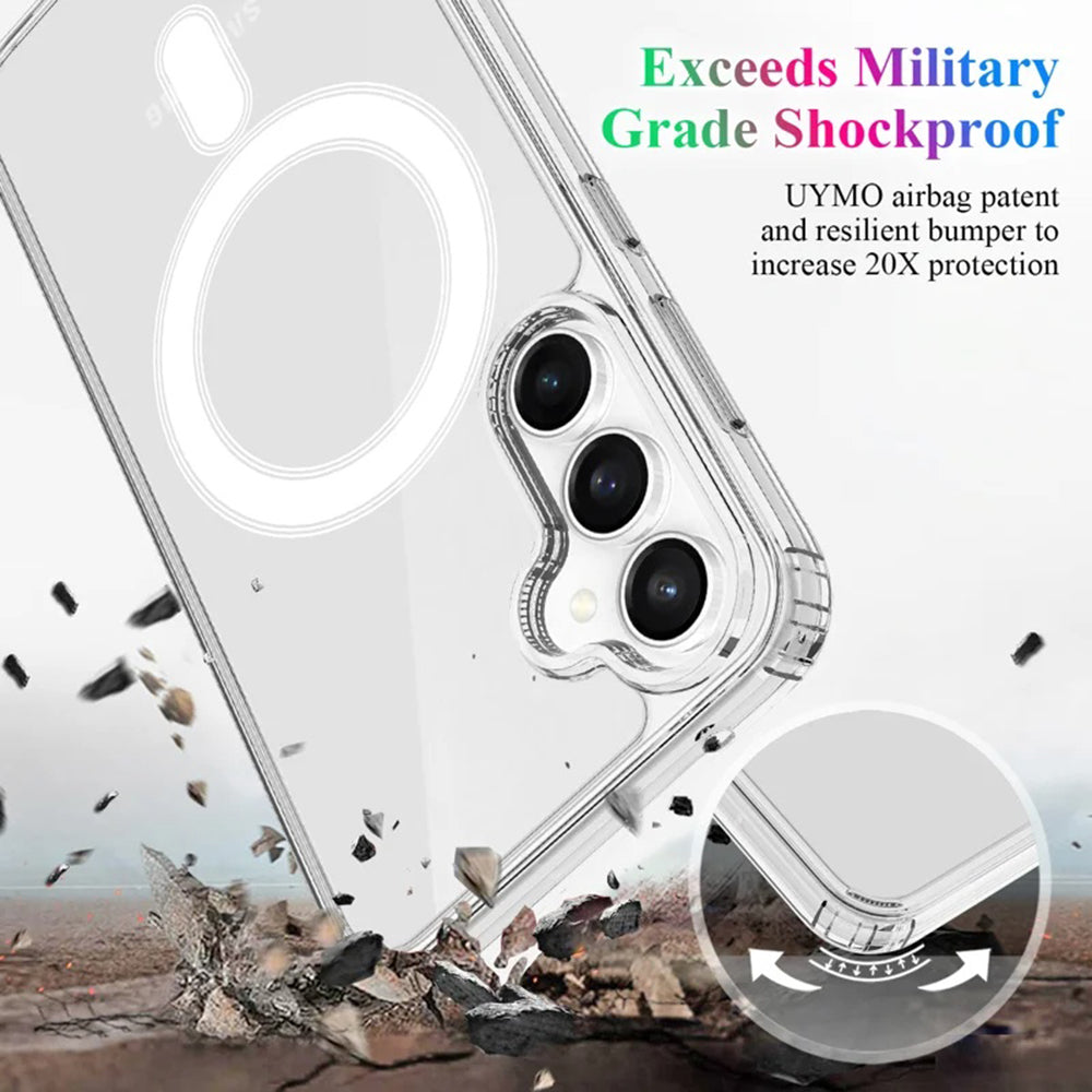 Capa MagSafe para Samsung Galaxy S24+ S926, Techsuit, Pro, Transparente