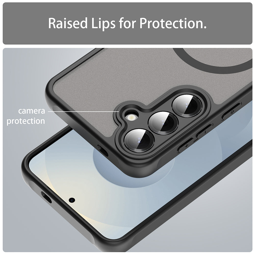 Capa MagSafe para Samsung Galaxy S24 S921, Techsuit, HaloFrost II, Preta