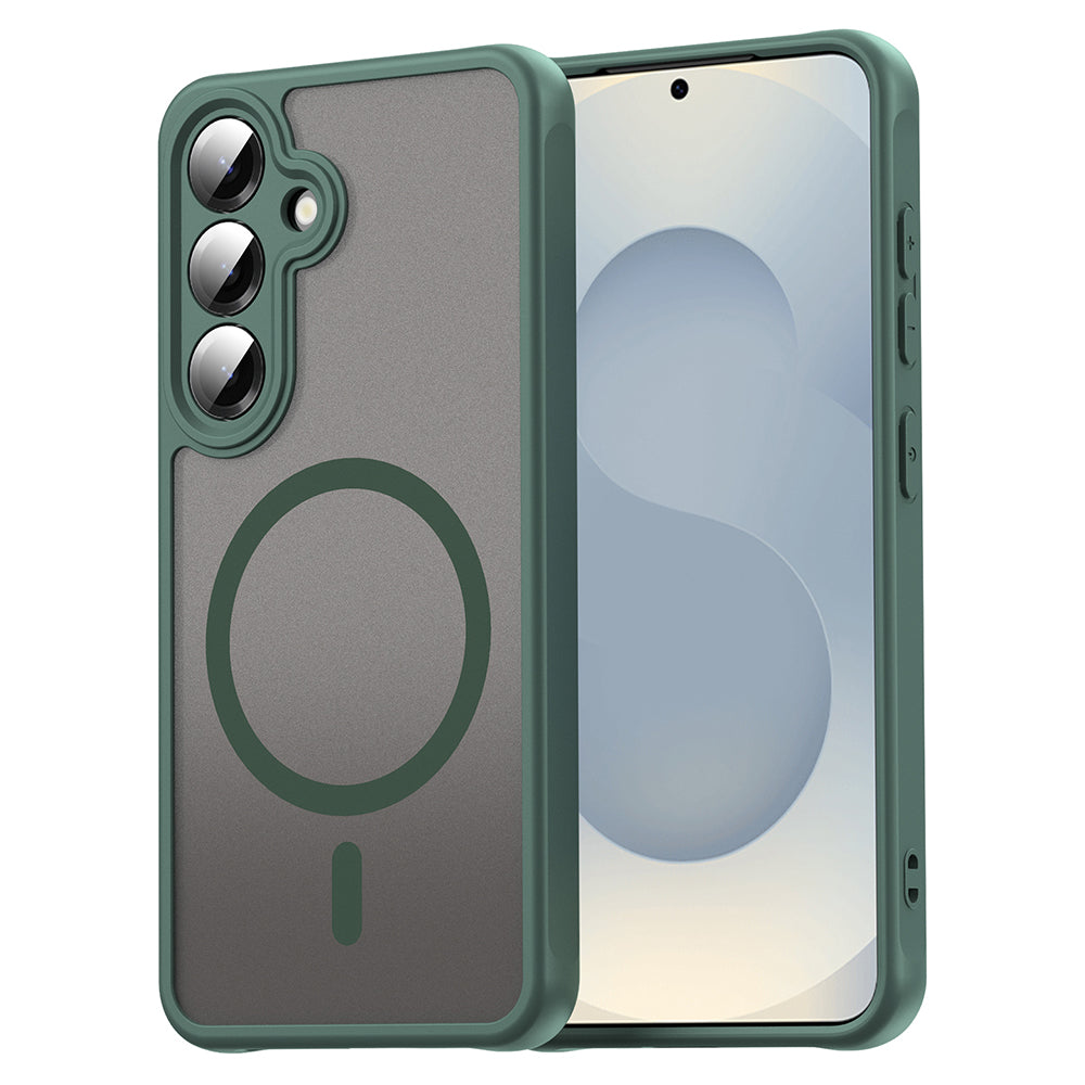 Capa MagSafe para Samsung Galaxy S24 S921, Techsuit, HaloFrost II, Verde