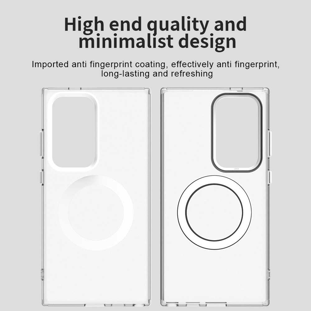 Capa MagSafe para Samsung Galaxy S24 Ultra S928, Techsuit, CandyCase, Branca