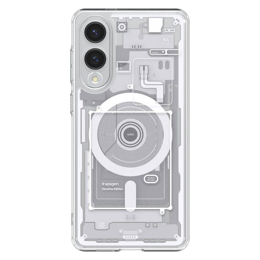 Capa MagSafe para Samsung Galaxy S25 Edge S937, Spigen, Ultra Hybrid Zero One, Branca ACS09417