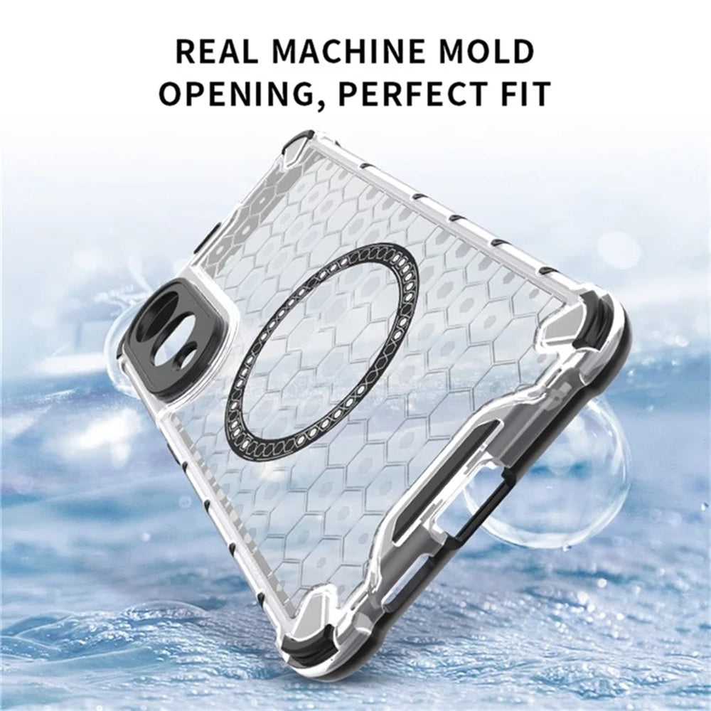 Capa MagSafe para Samsung Galaxy S25 Edge S937, Techsuit, HoneyComb Shield, Branca