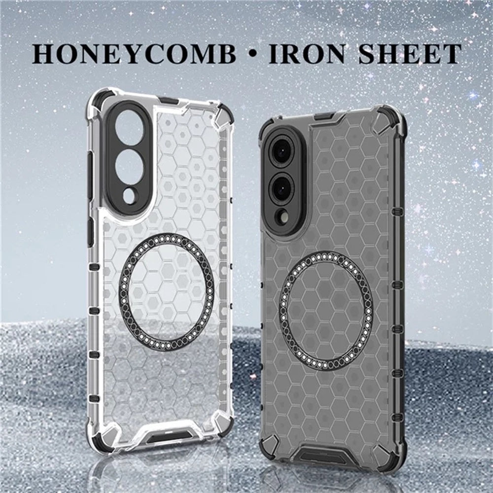 Capa MagSafe para Samsung Galaxy S25 Edge S937, Techsuit, HoneyComb Shield, Preta