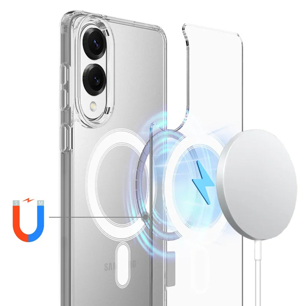 Capa MagSafe para Samsung Galaxy S25 Edge S937, Techsuit, Pro, Transparente