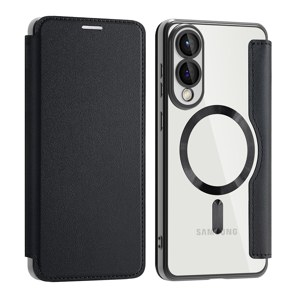 Capa MagSafe para Samsung Galaxy S25 Edge S937, Techsuit, SmartMag Book, Preta