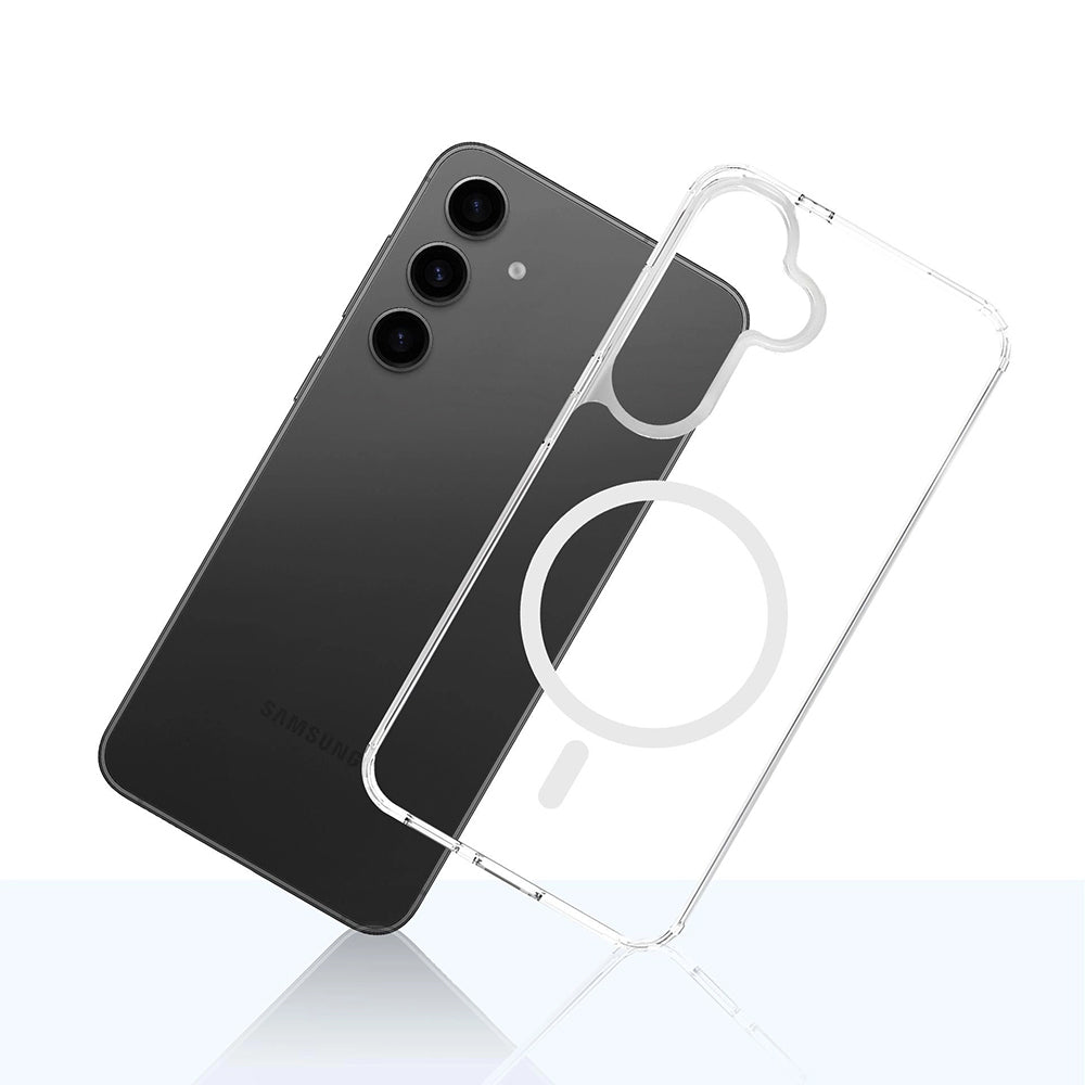Capa MagSafe para Samsung Galaxy S25 FE, 3MK, Armor MagCase, Transparente