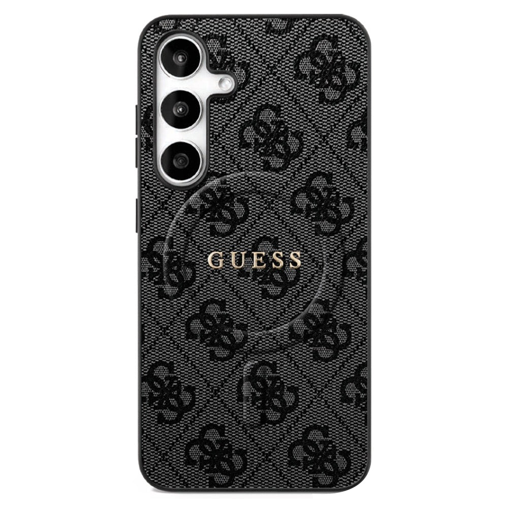 Capa MagSafe para Samsung Galaxy S25 FE, Guess, 4G Ring Classic Logo, Preta