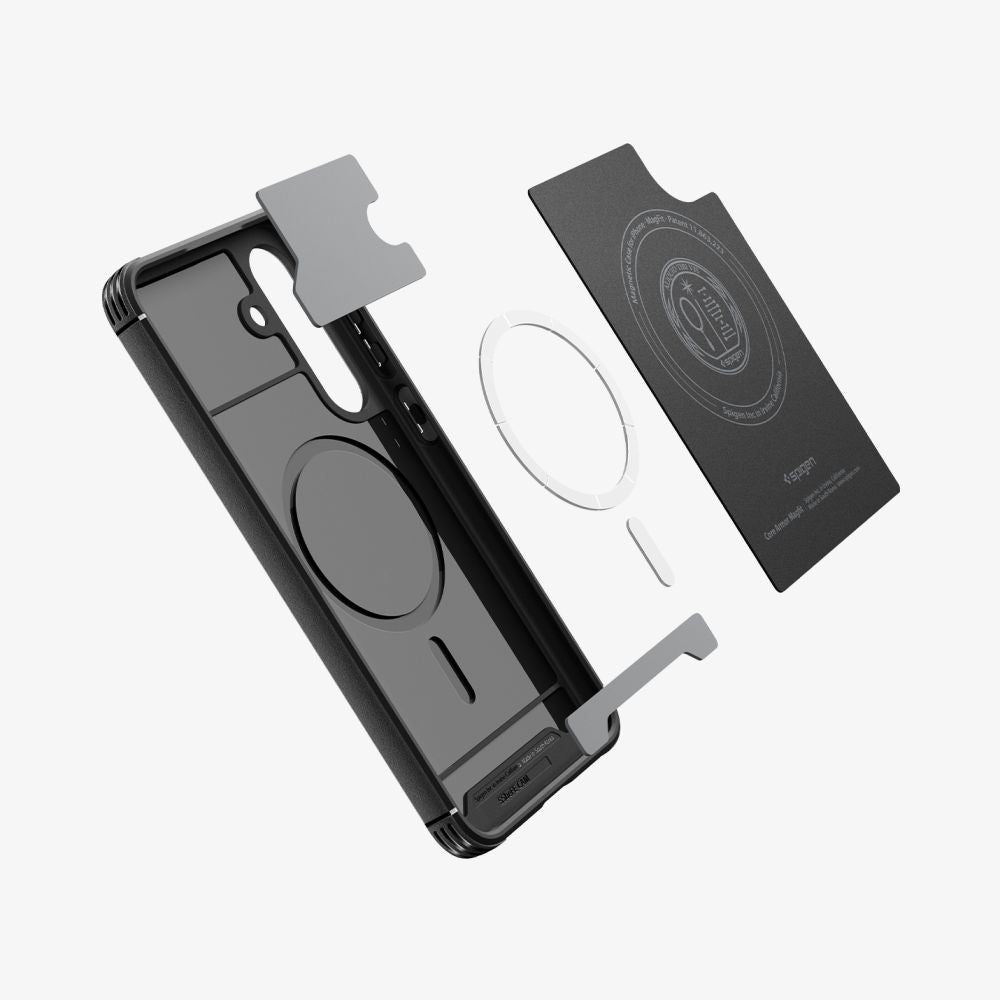 Capa MagSafe para Samsung Galaxy S25 FE, Spigen, Core Armor, Preta Fosca ACS10021