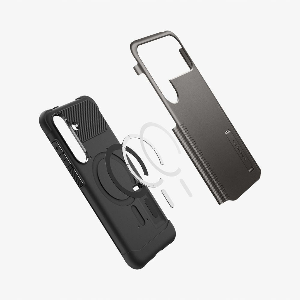 Capa MagSafe para Samsung Galaxy S25 FE, Spigen, Slim Armor, Cinza ACS10230