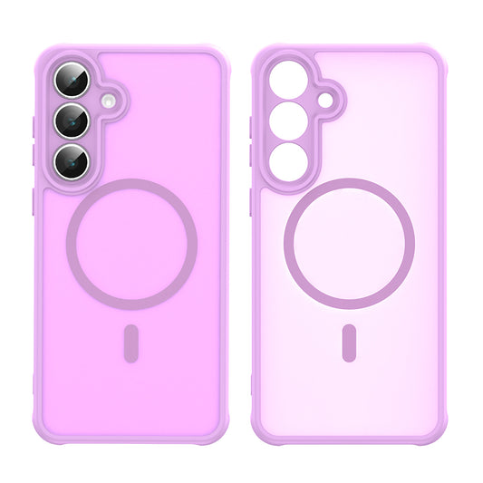 Capa MagSafe para Samsung Galaxy S25 FE, Techsuit, HaloFrost II, Rosa