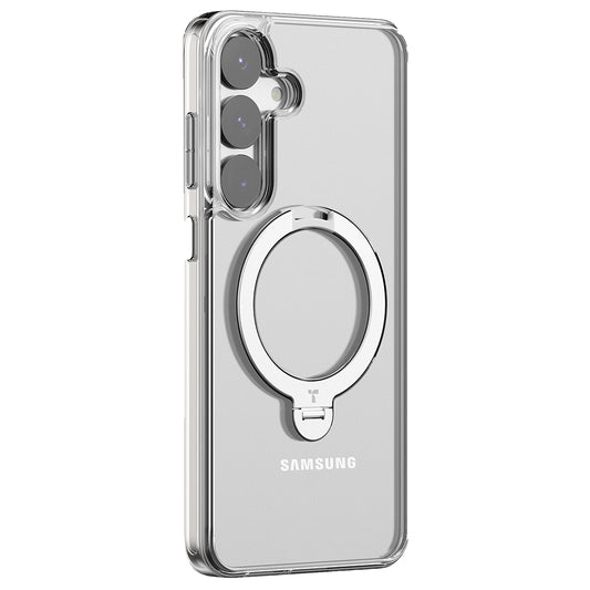 Capa MagSafe para Samsung Galaxy S25+ S936, Torras, Ostand Spin, Transparente