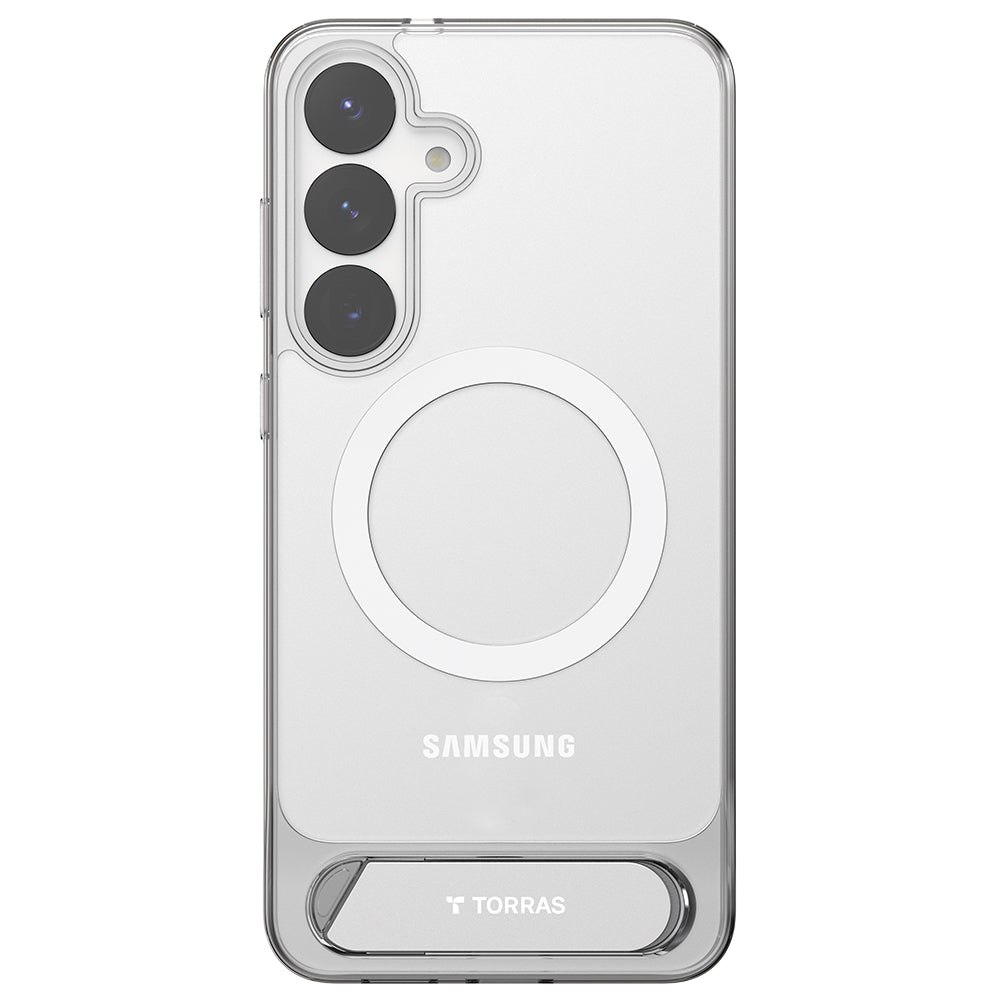 Capa MagSafe para Samsung Galaxy S25+ S936, Torras, Pstand, Transparente