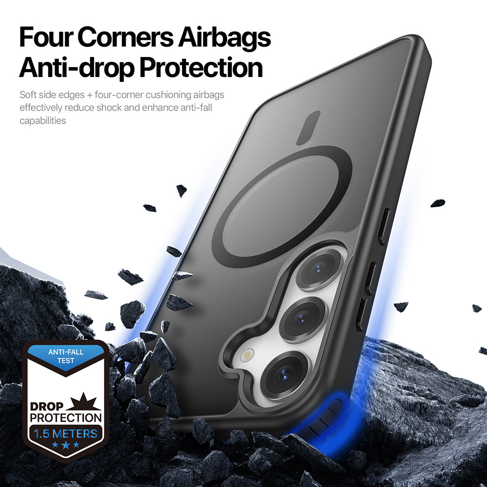 Capa MagSafe para Samsung Galaxy S25 S931, DUX DUCIS, Yind, Preta