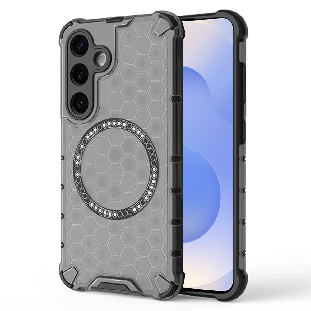 Capa MagSafe para Samsung Galaxy S25 S931, Techsuit, HoneyComb Shield, Preta