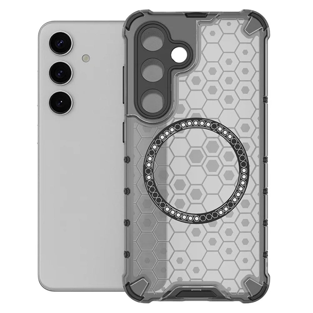 Capa MagSafe para Samsung Galaxy S25 S931, Techsuit, HoneyComb Shield, Preta