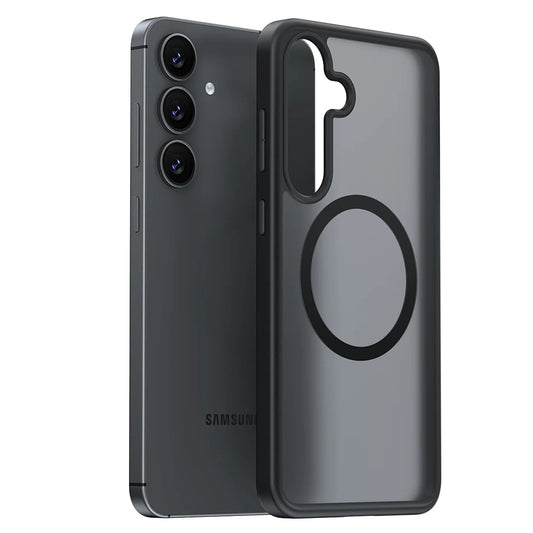 Capa MagSafe para Samsung Galaxy S25 S931, Torras, Guardian, Preta