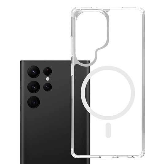 Capa MagSafe para Samsung Galaxy S25 Ultra S938, 3MK, Armor MagCase, Transparente