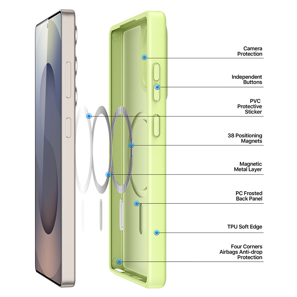 Capa MagSafe para Samsung Galaxy S25 Ultra S938, DUX DUCIS, Yind, Preta