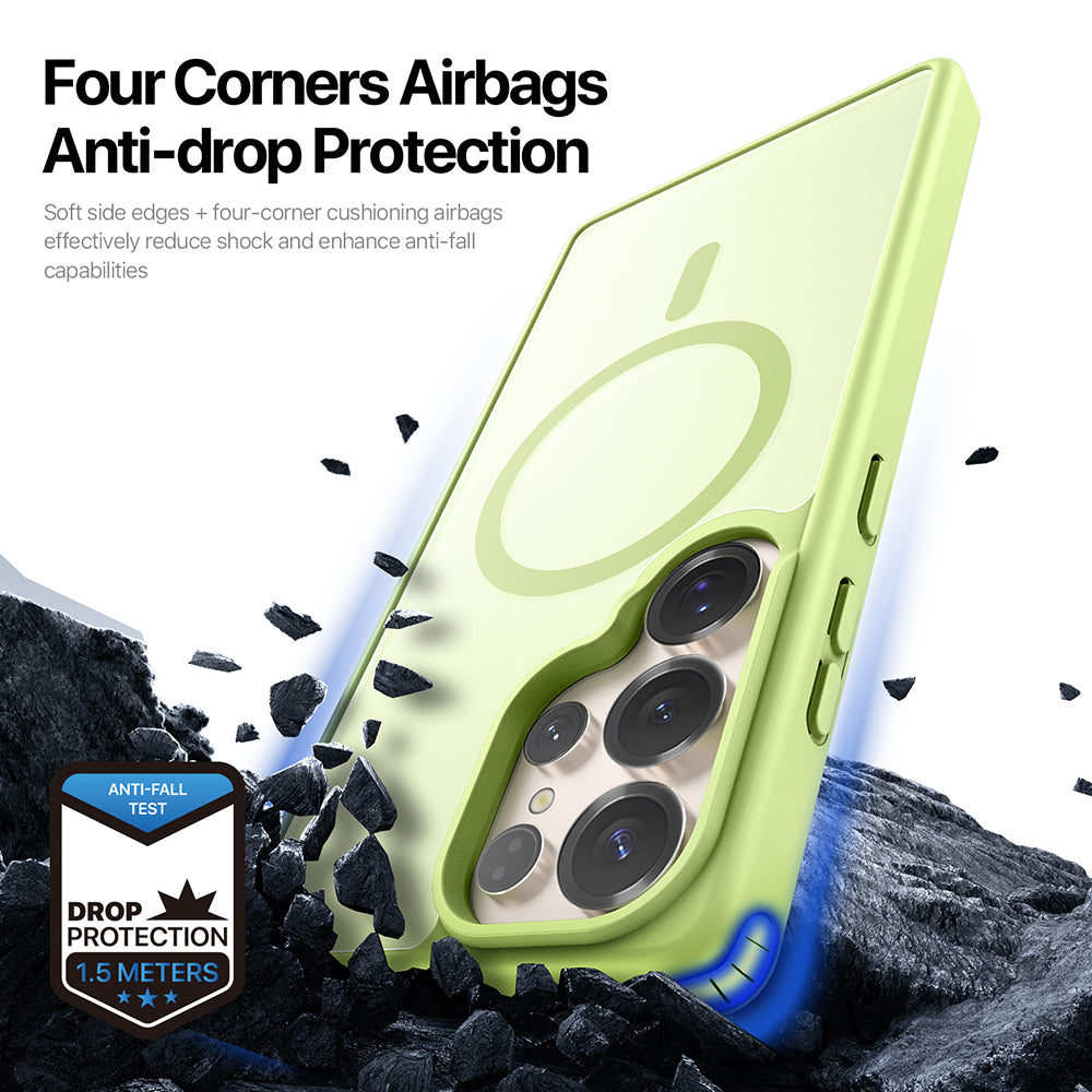 Capa MagSafe para Samsung Galaxy S25 Ultra S938, DUX DUCIS, Yind, Preta
