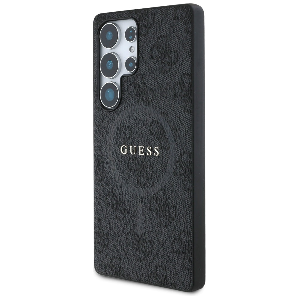 Capa MagSafe para Samsung Galaxy S25 Ultra S938, Guess, 4G Ring Classic Logo, Preta