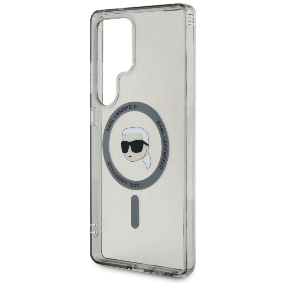 Capa MagSafe para Samsung Galaxy S25 Ultra S938, Karl Lagerfeld, IML Karl's Head, Preta