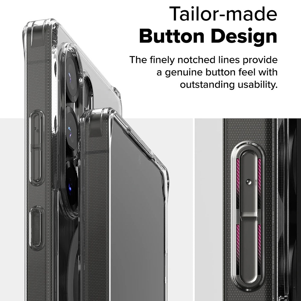 Capa MagSafe para Samsung Galaxy S25 Ultra S938, Ringke, Fusion, Transparente Fosca