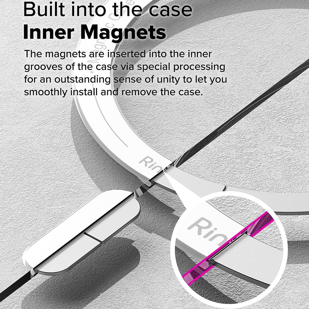 Capa MagSafe para Samsung Galaxy S25 Ultra S938, Ringke, Fusion, Transparente Fosca