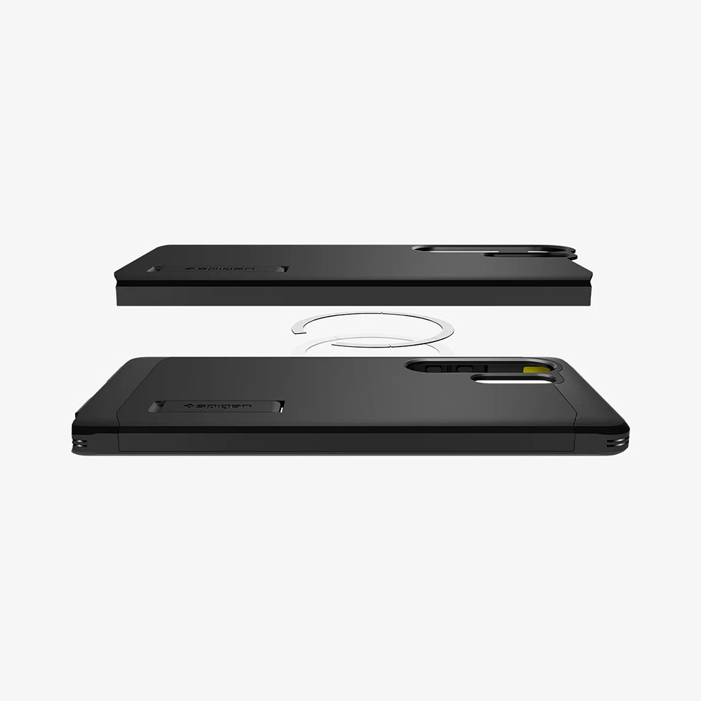 Capa MagSafe para Samsung Galaxy S25 Ultra S938, Spigen, Tough Armor, Preta ACS08964