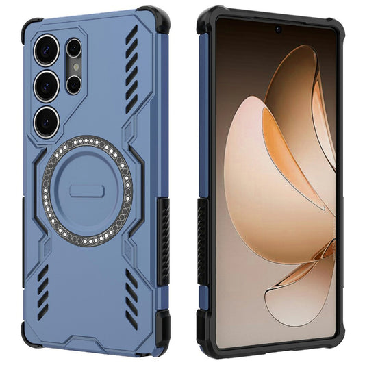 Capa MagSafe para Samsung Galaxy S25 Ultra S938, Techsuit, ArmorMag, Azul