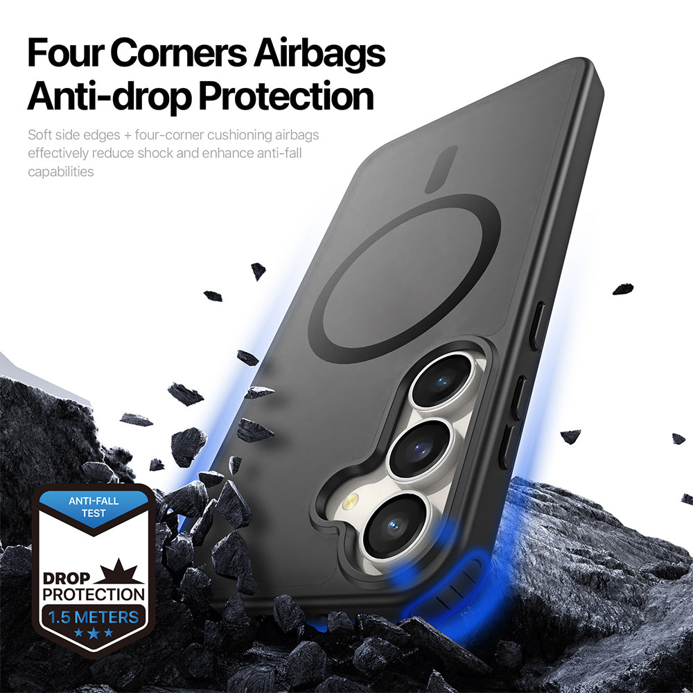Capa MagSafe para Samsung Galaxy S26 FE S741 / S25 FE, DUX DUCIS, Yind, Preta