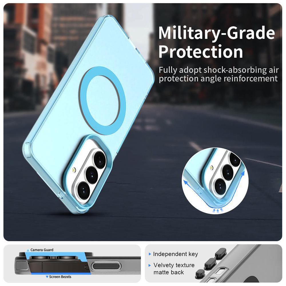Capa MagSafe para Samsung Galaxy S26 FE S741, Techsuit, CandyCase, Azul