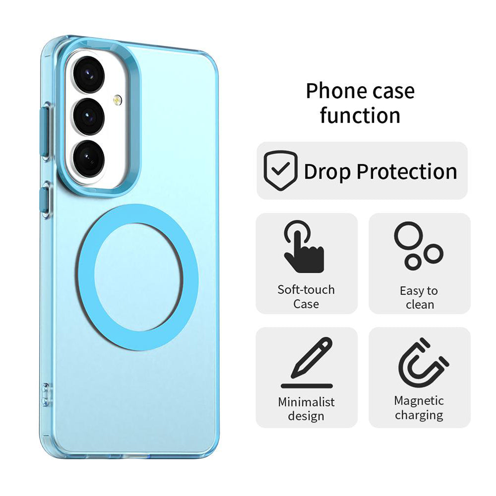 Capa MagSafe para Samsung Galaxy S26 FE S741, Techsuit, CandyCase, Azul