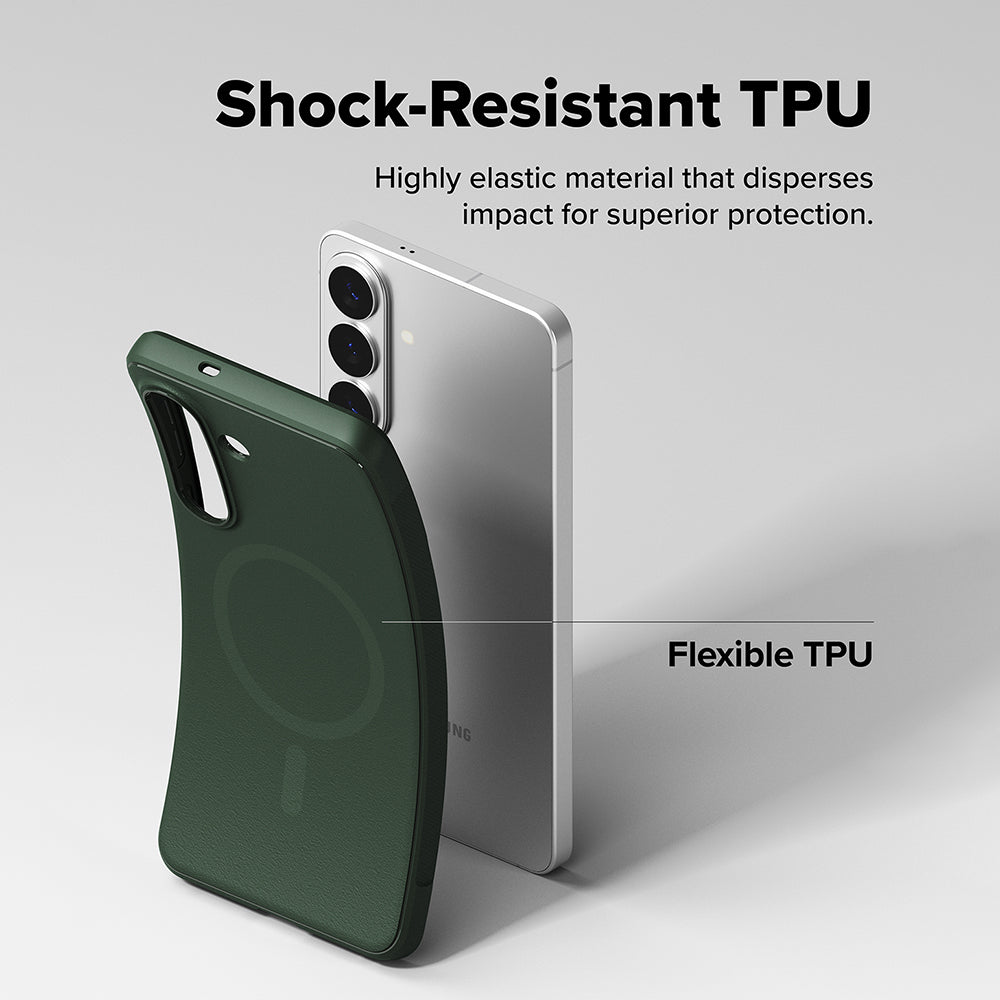 Capa MagSafe para Samsung Galaxy S26 Plus, Ringke, Onyx, Verde Escuro