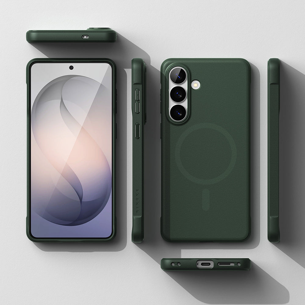 Capa MagSafe para Samsung Galaxy S26 Plus, Ringke, Onyx, Verde Escuro